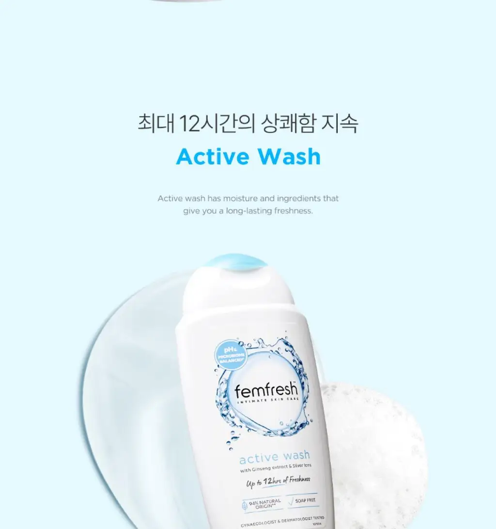 [보습/저자극/진정] 펨프레쉬 여성청결제 250ml 2종 택1(수딩워시,액티브워시) 상세페이지 34